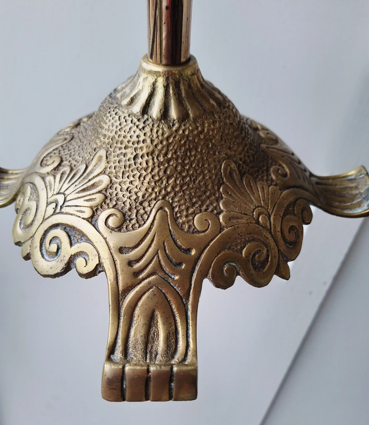 Ornate Vintage Brass Lyre Footed Music Stand - photo 3