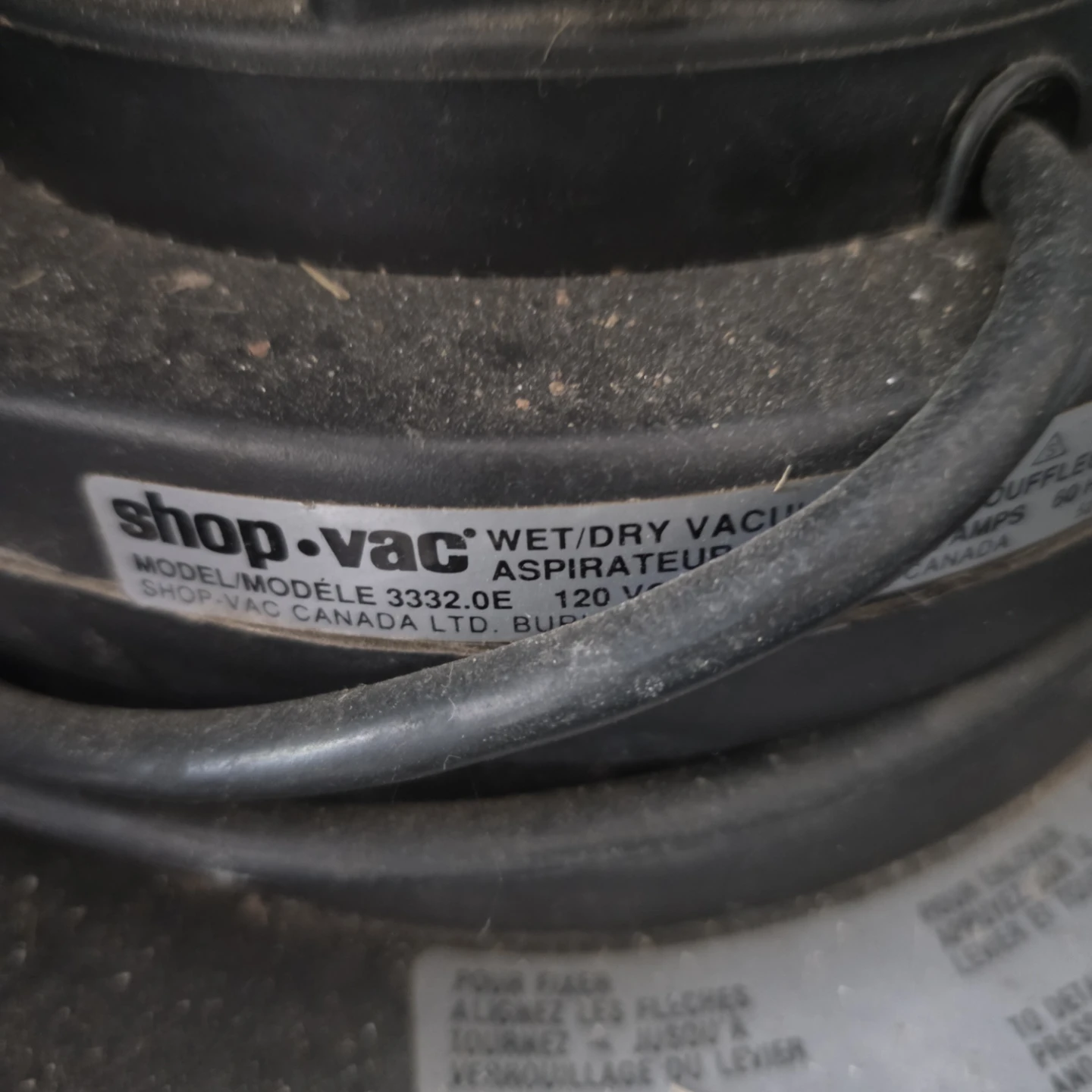 Shop-Vac 5 Gallon Wet/Dry Vacuum 3332.0E - photo 2