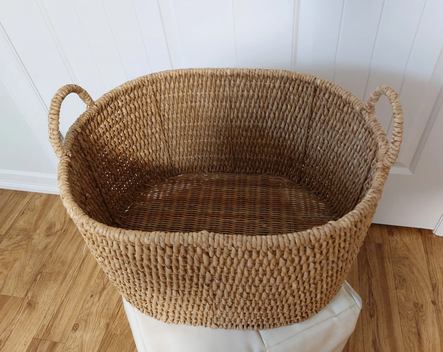 Large Woven Basket with Handles - photo 2