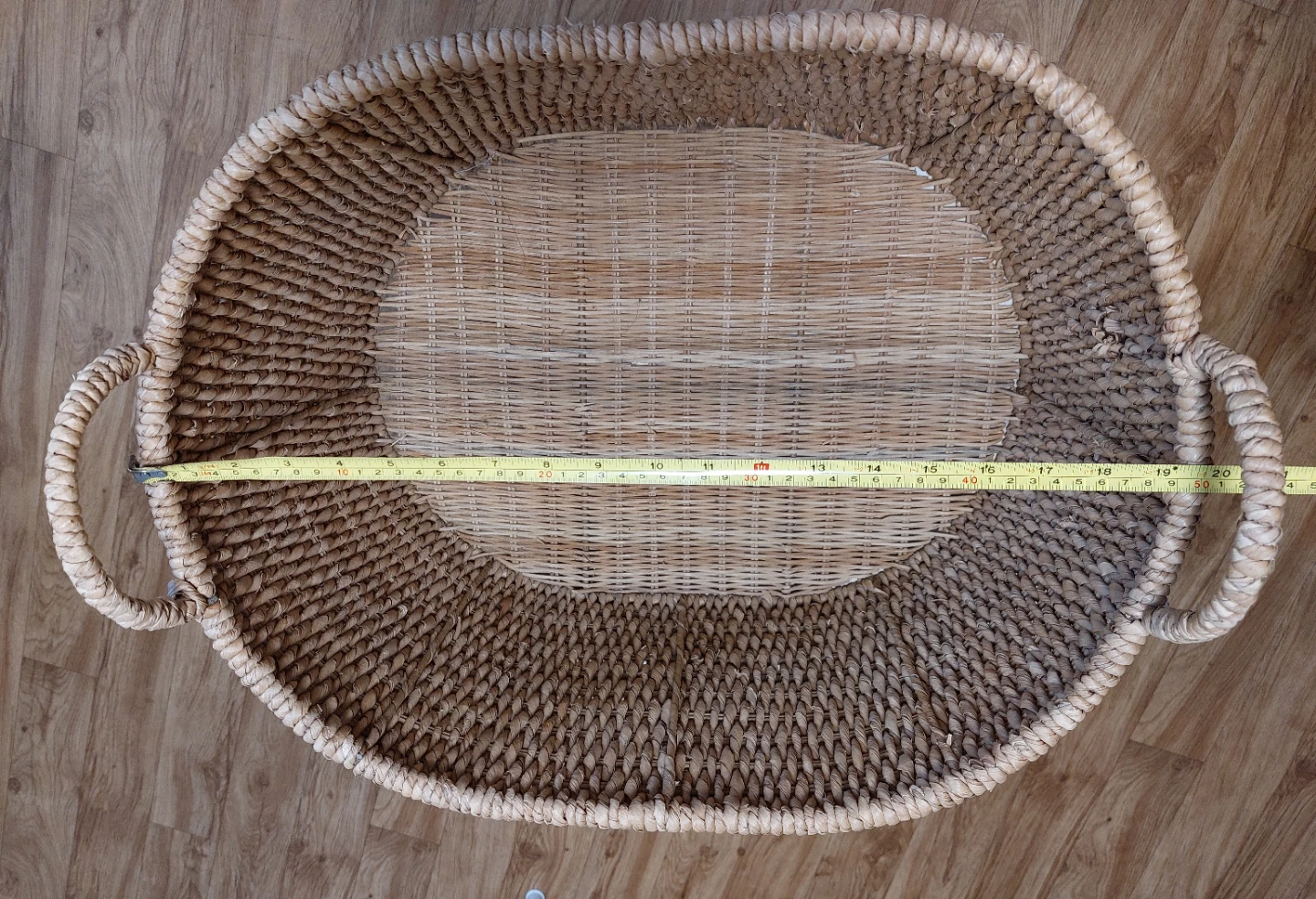 Large Woven Basket with Handles - photo 3