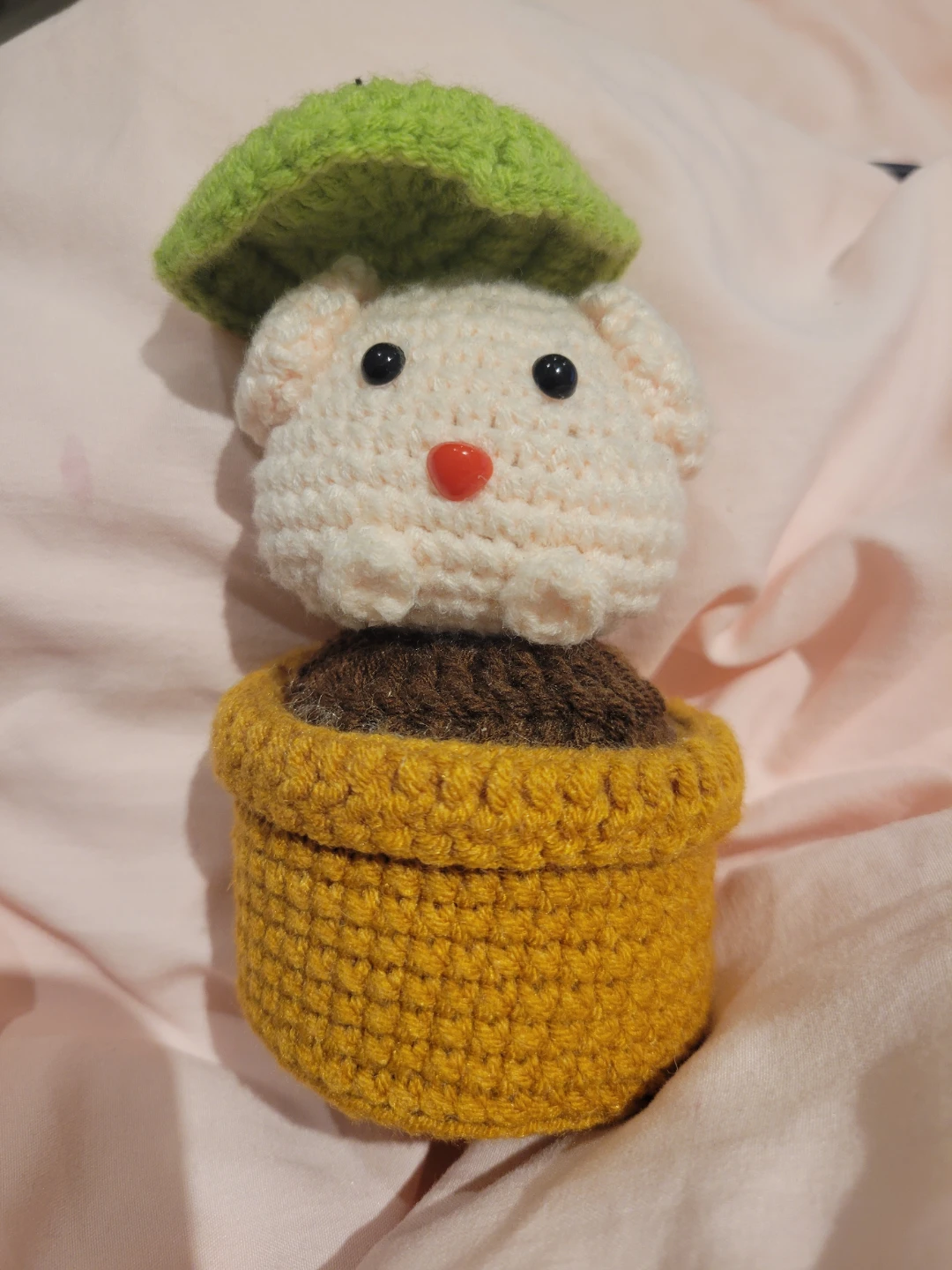 Handmade Crochet "Bunny in a Pot" Amigurumi - photo 3