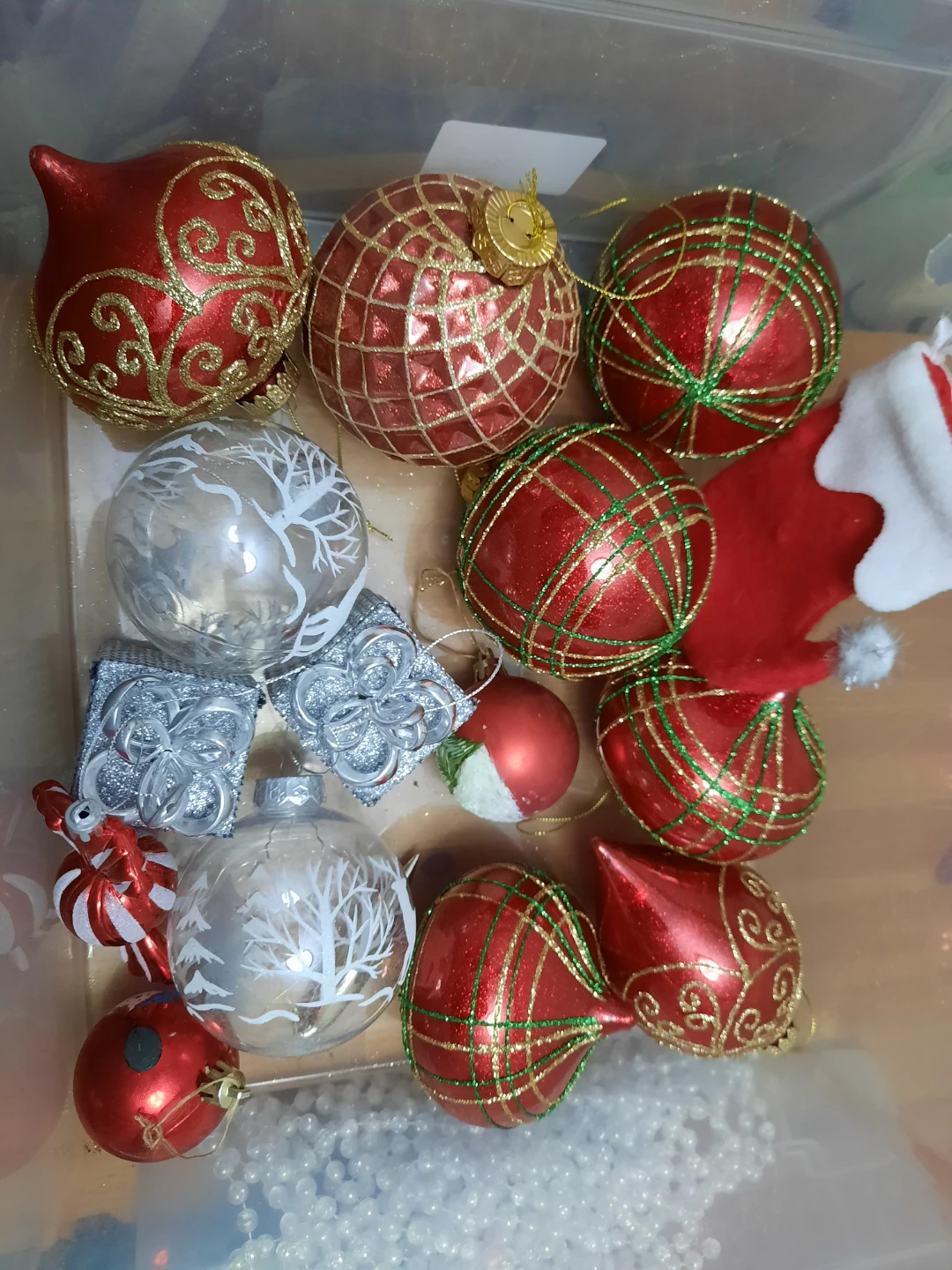 Various Christmas Ornaments and Decorations