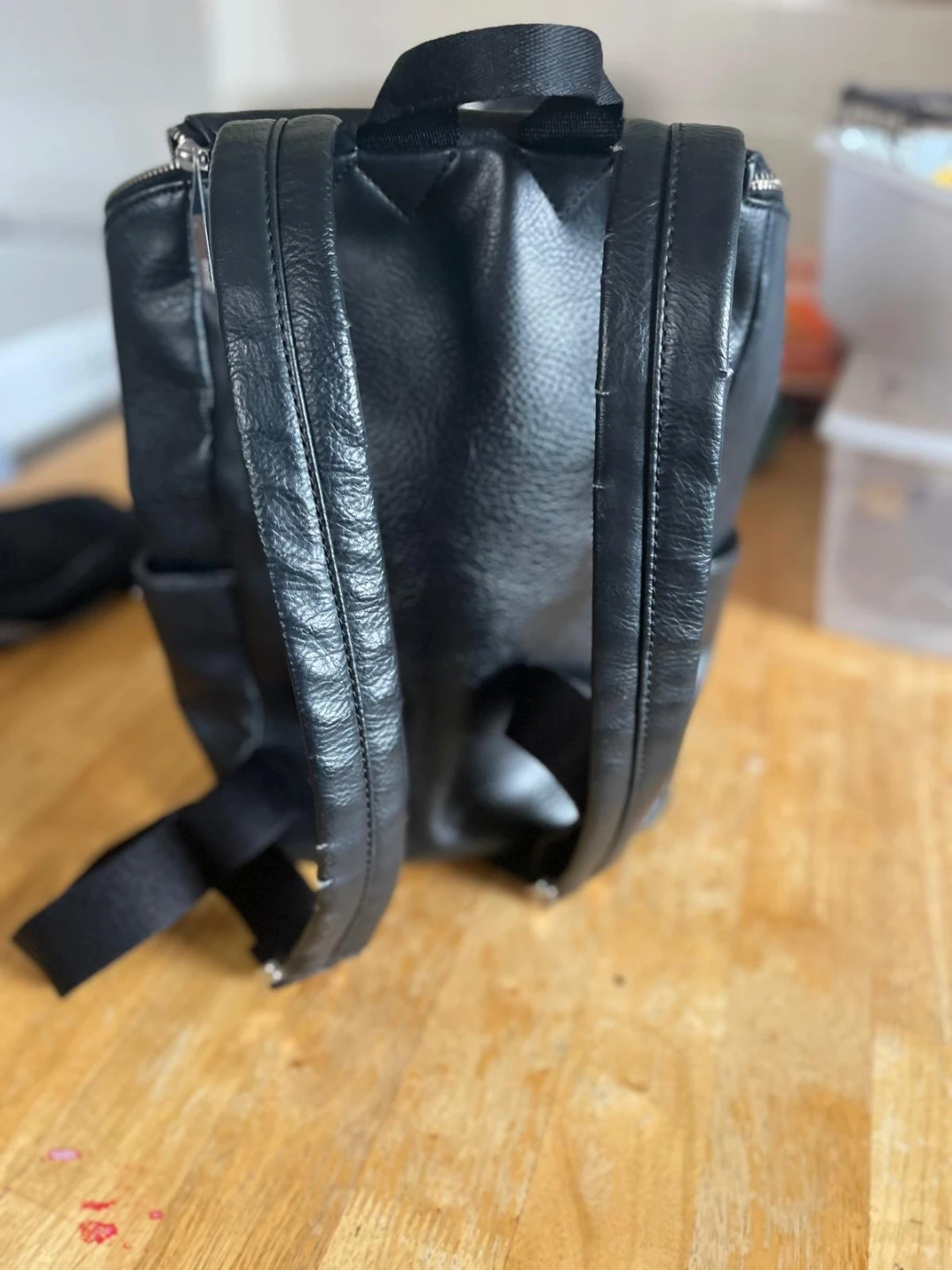 Matt & Nat Black Faux Leather Backpack - photo 2