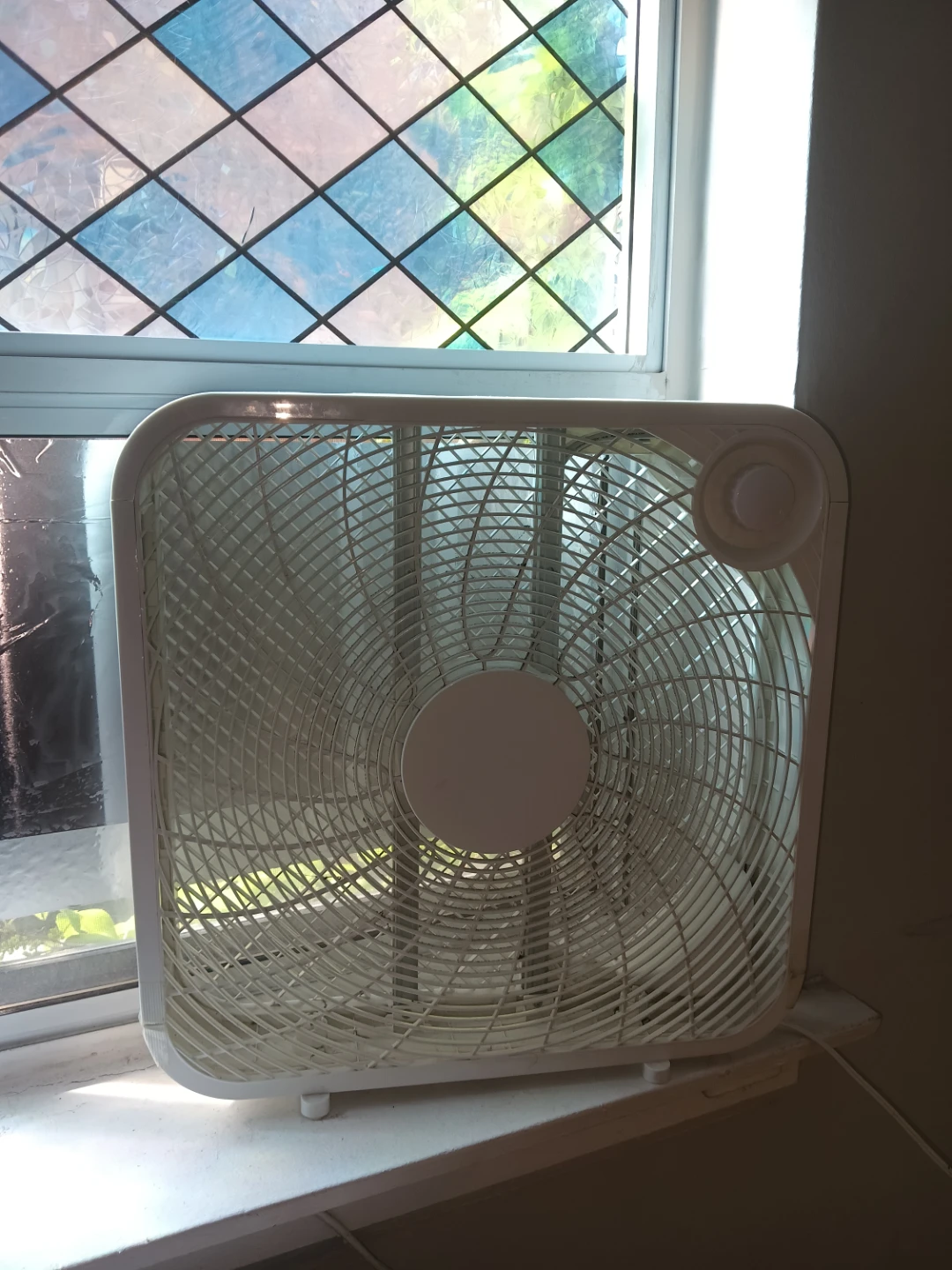 20-Inch Silver 3-Speed Portable Box Fan