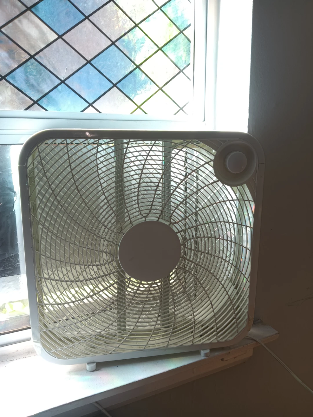 20-Inch Silver 3-Speed Portable Box Fan - photo 2