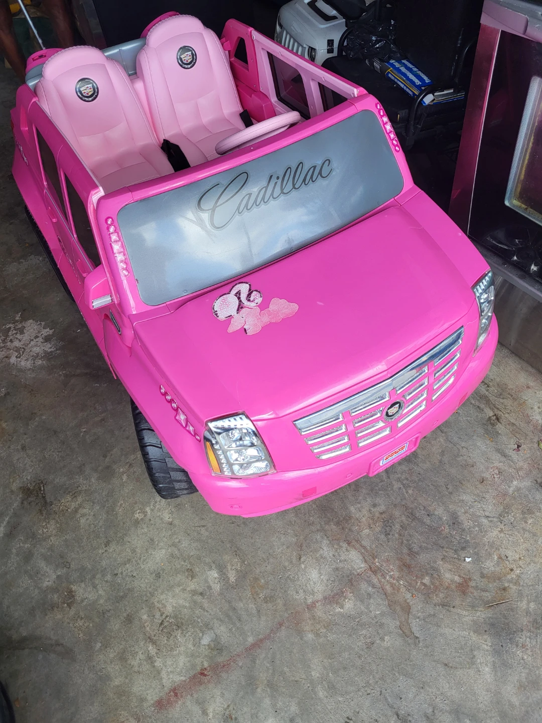Barbie Cadillac Escalade EXT Kids Ride-On Toy Car