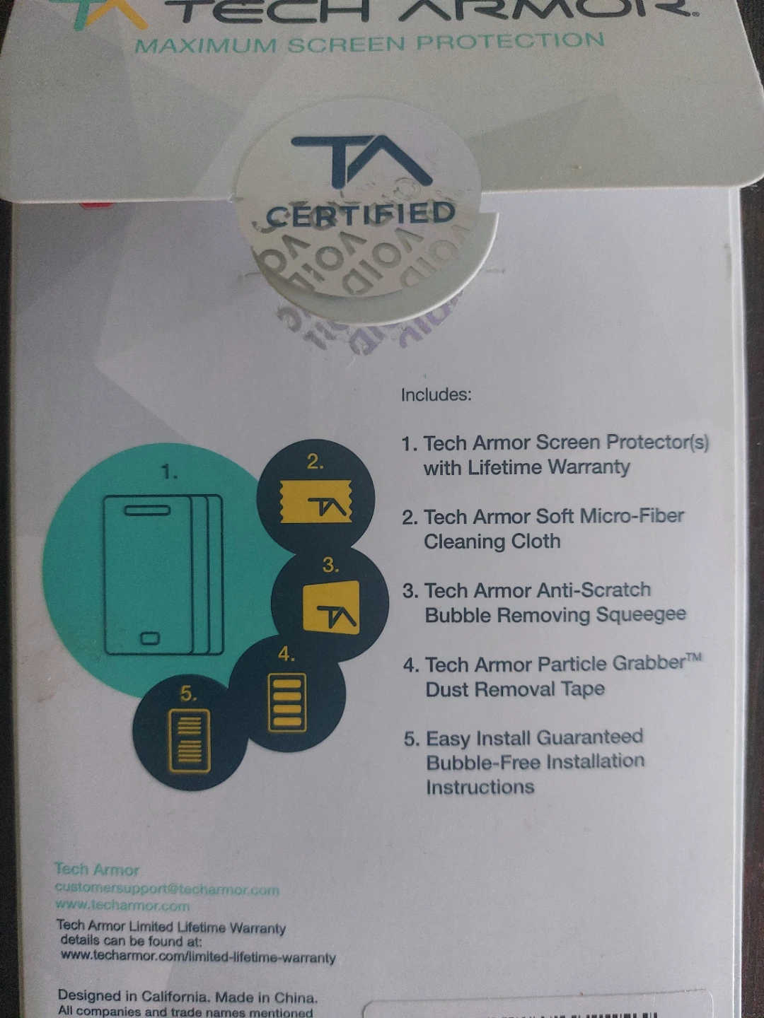 Tech Armor Screen Protector for Samsung Galaxy S5 - photo 2