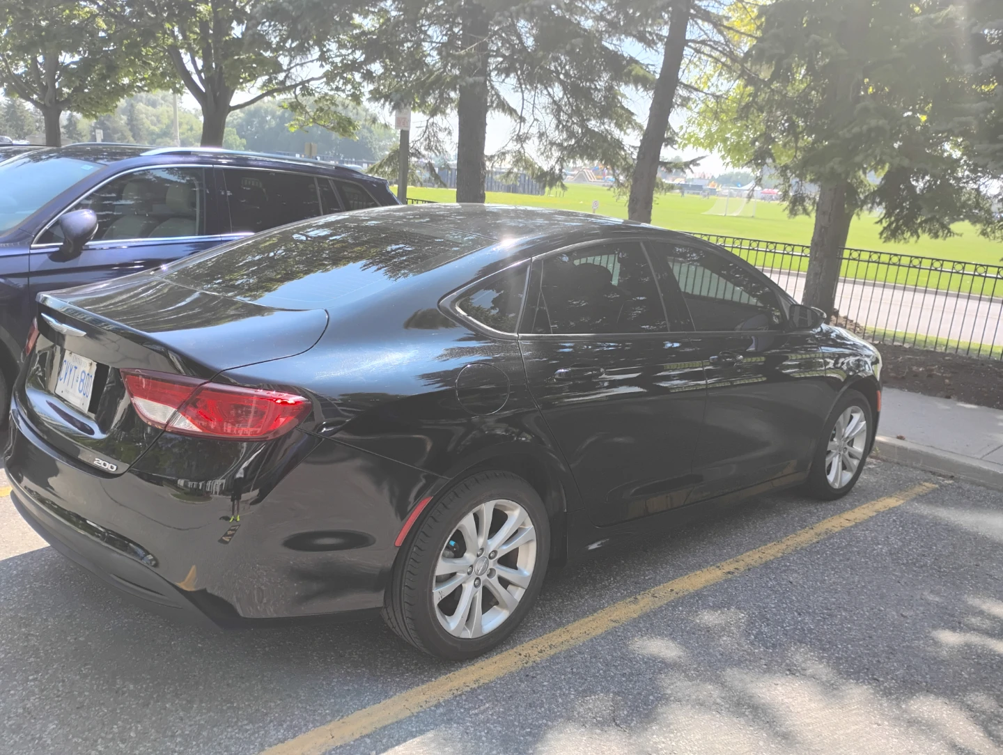 Black Chrysler 200 Sedan