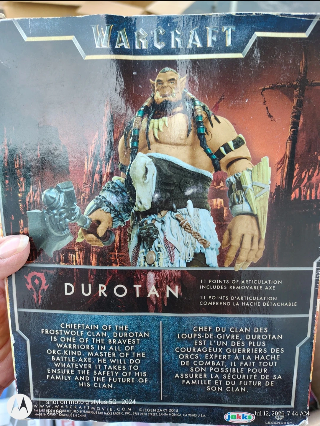 3 Warcraft Durotan 6-Inch Action Figure with Accessory - photo 5