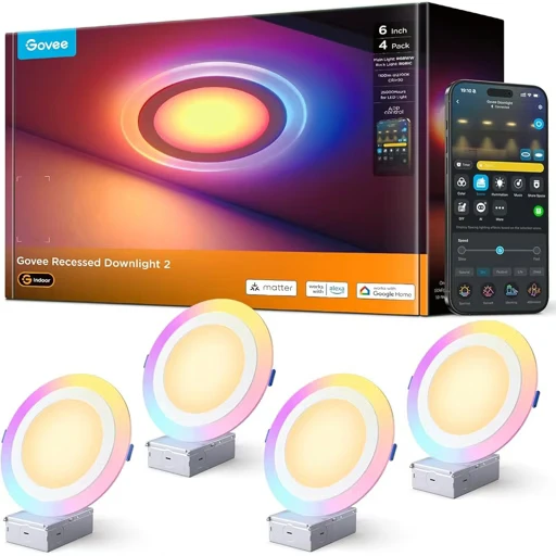 Govee Recessed Downlight 2 - 6 Inch 4 Pack