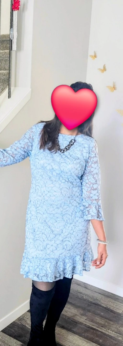 Light Blue Lace Dress
