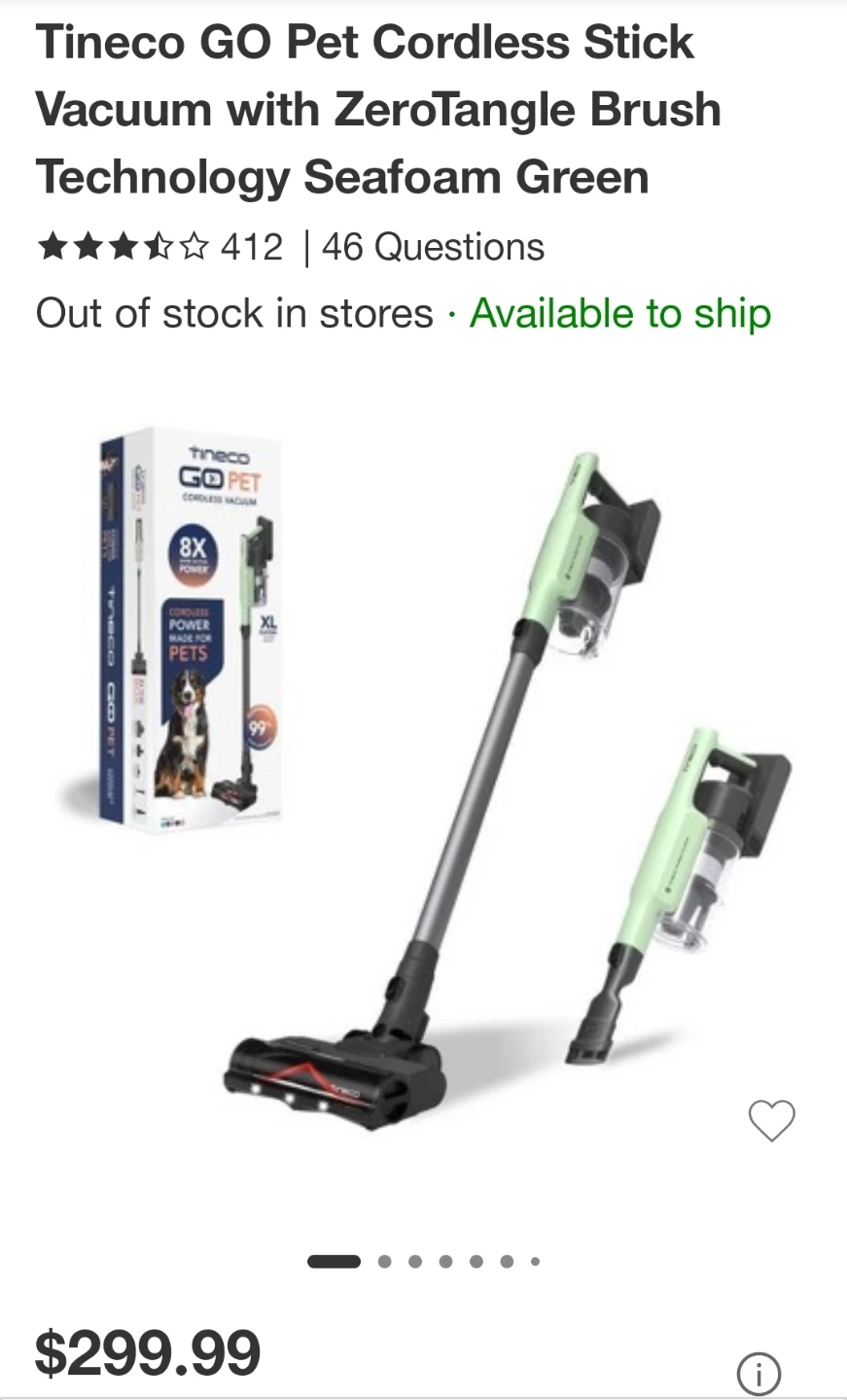 Tineco GO PET Cordless Vacuum Cleaner - NEW! - photo 5
