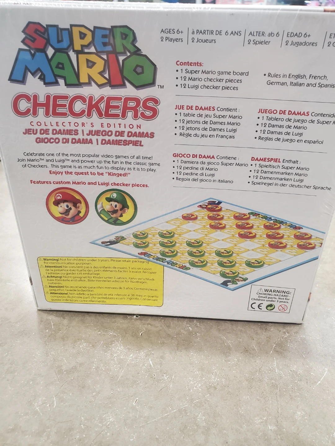 Super Mario Checkers Collector's Edition Board Game - photo 2