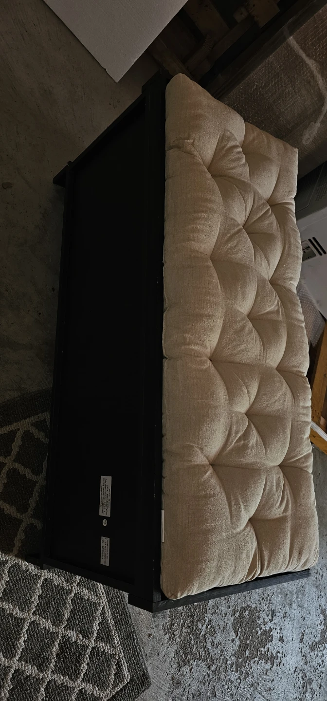 Storage Bench with Tufted Cushion - photo 2