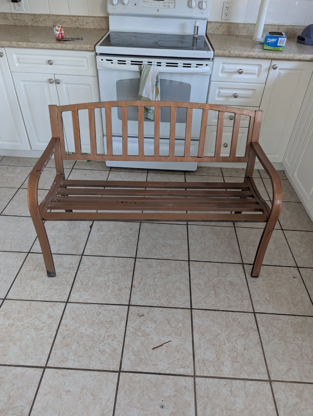 Metal Garden Bench