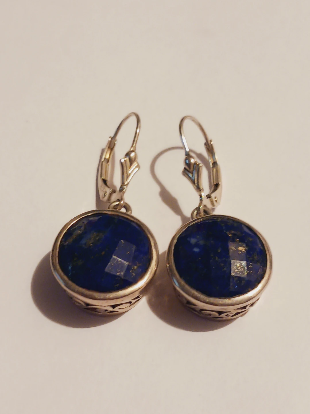 Gorgeous Sterling Silver 925 Lapis Lazuli Earrings - photo 3