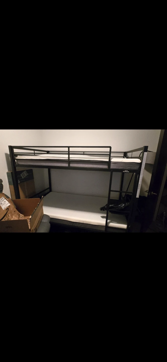 Twin Size Metal Bunk Bed