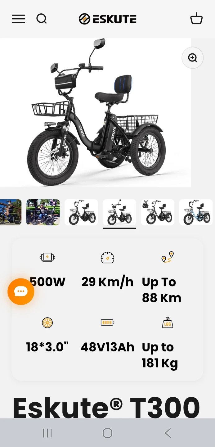 Eskute T300 Electric Tricycle - photo 5