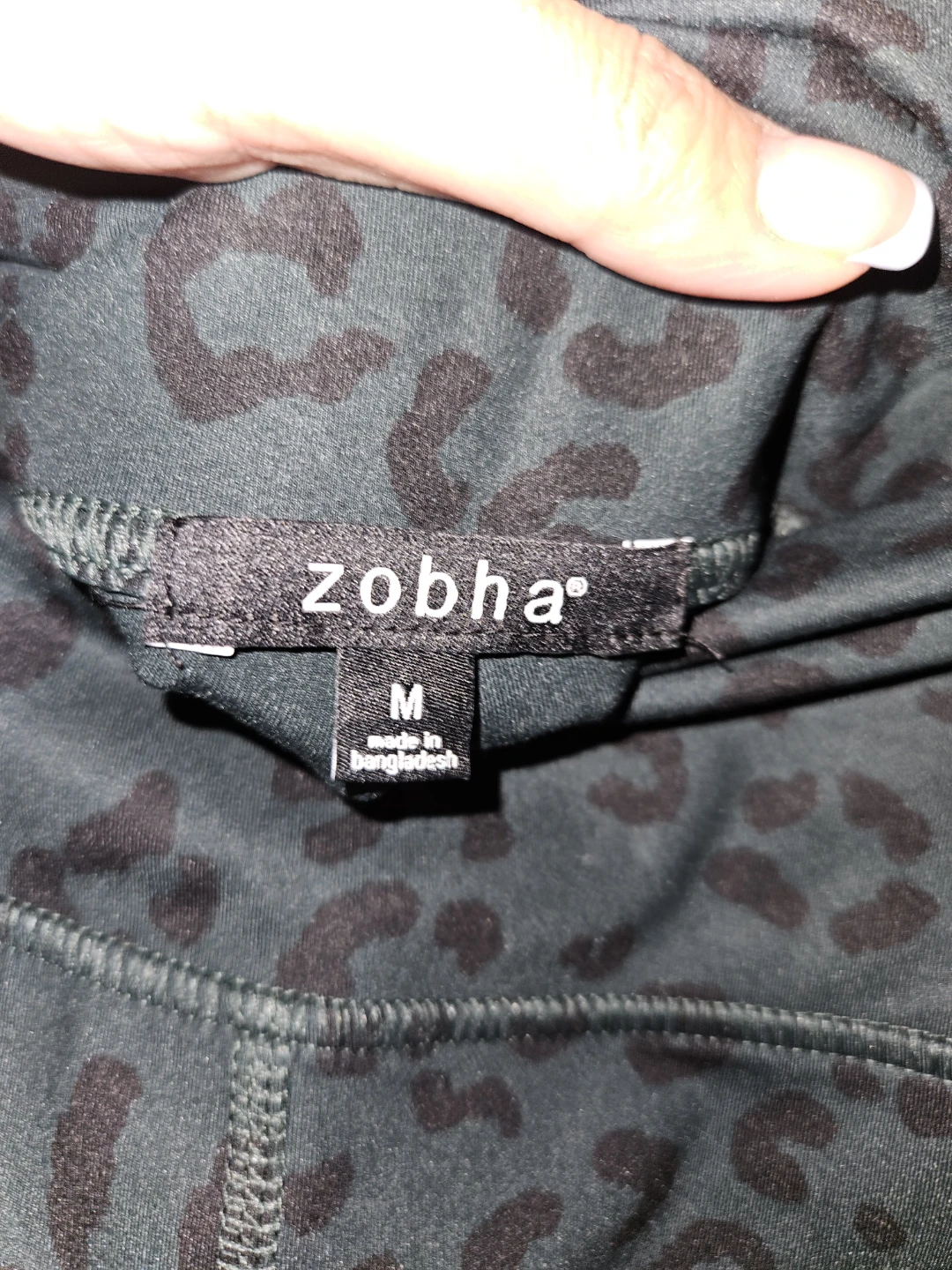 Zobha Leopard Print Athletic Leggings M - photo 3
