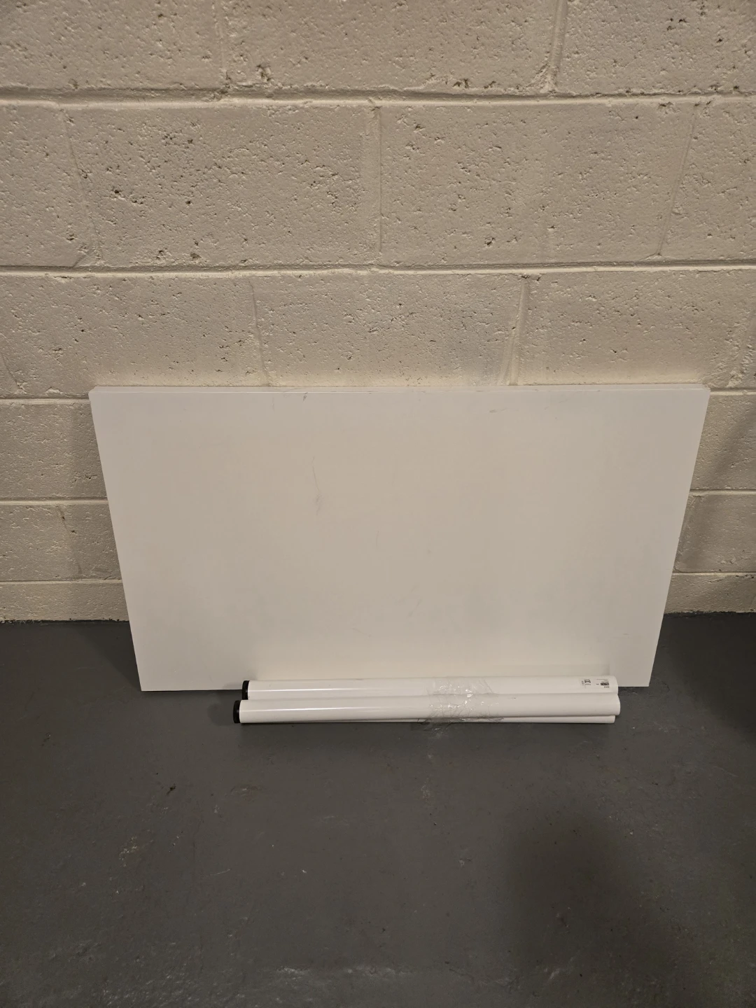 White Ikea Table with Legs