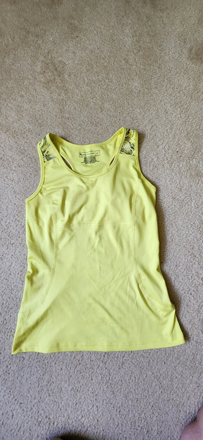 Tek Gear Women's Yellow Athletic Tank Top