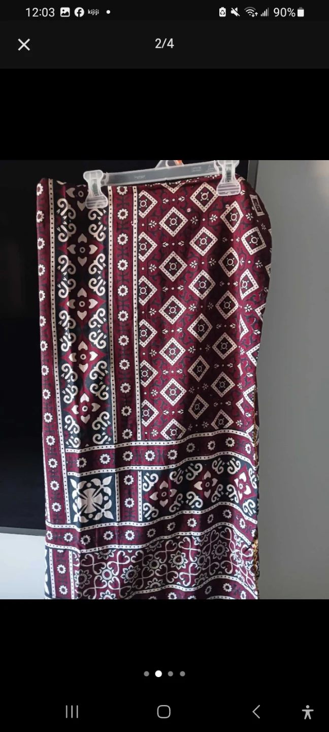 Maroon and White traditional design wearing scarf men and women