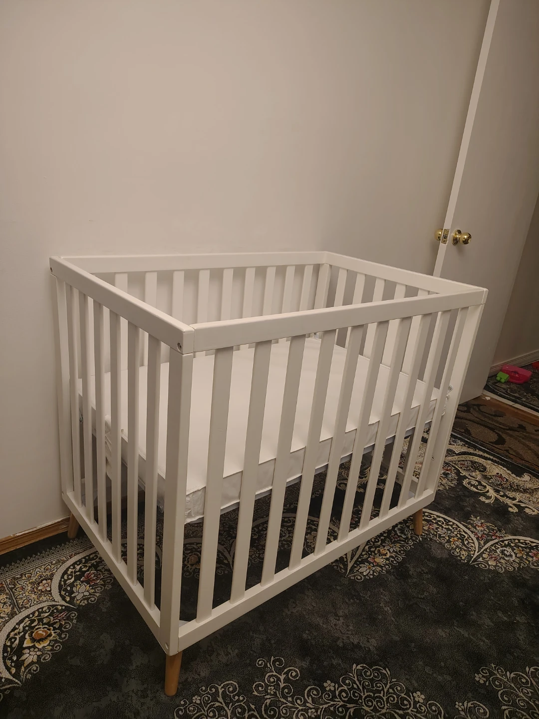 White Wooden Crib - photo 4