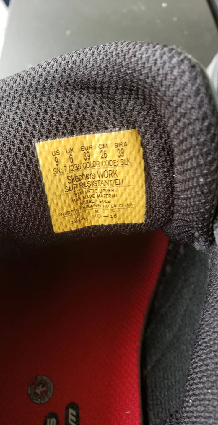 Skechers Work Slip Resistant Black Shoes - photo 3