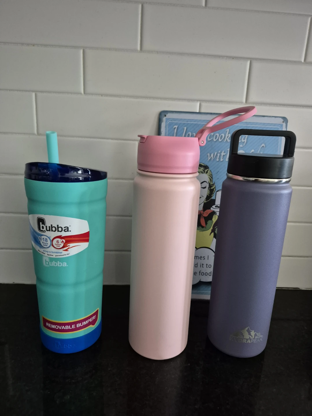 Bundle of 3 Water Bottles.