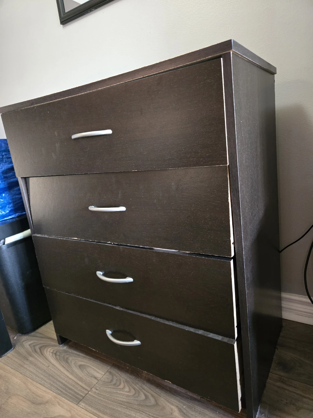 Dark Brown 4-Drawer Dresser - photo 2