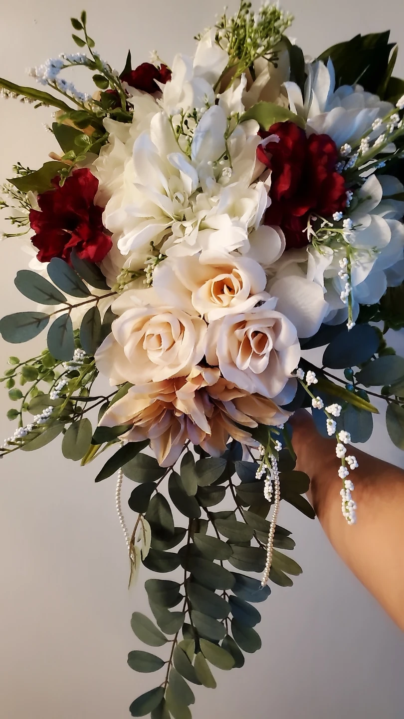 Artificial Cascading Flower Bouquet