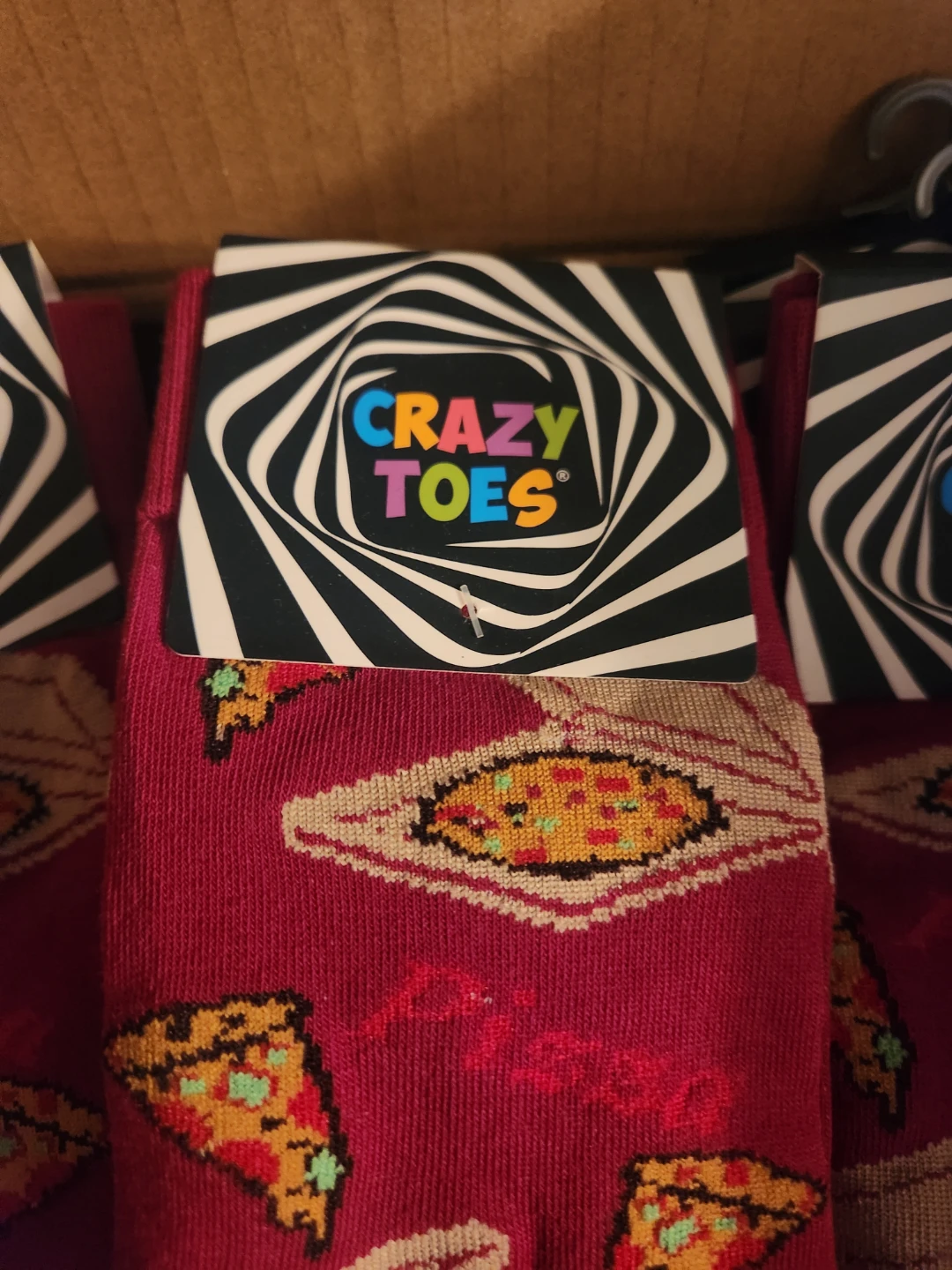 Crazy Toes Pizza Socks=5 Pack Loose - photo 2