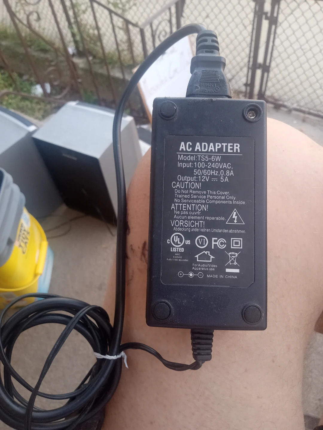AC Adapter TS5-6W 12V 5A Power Supply