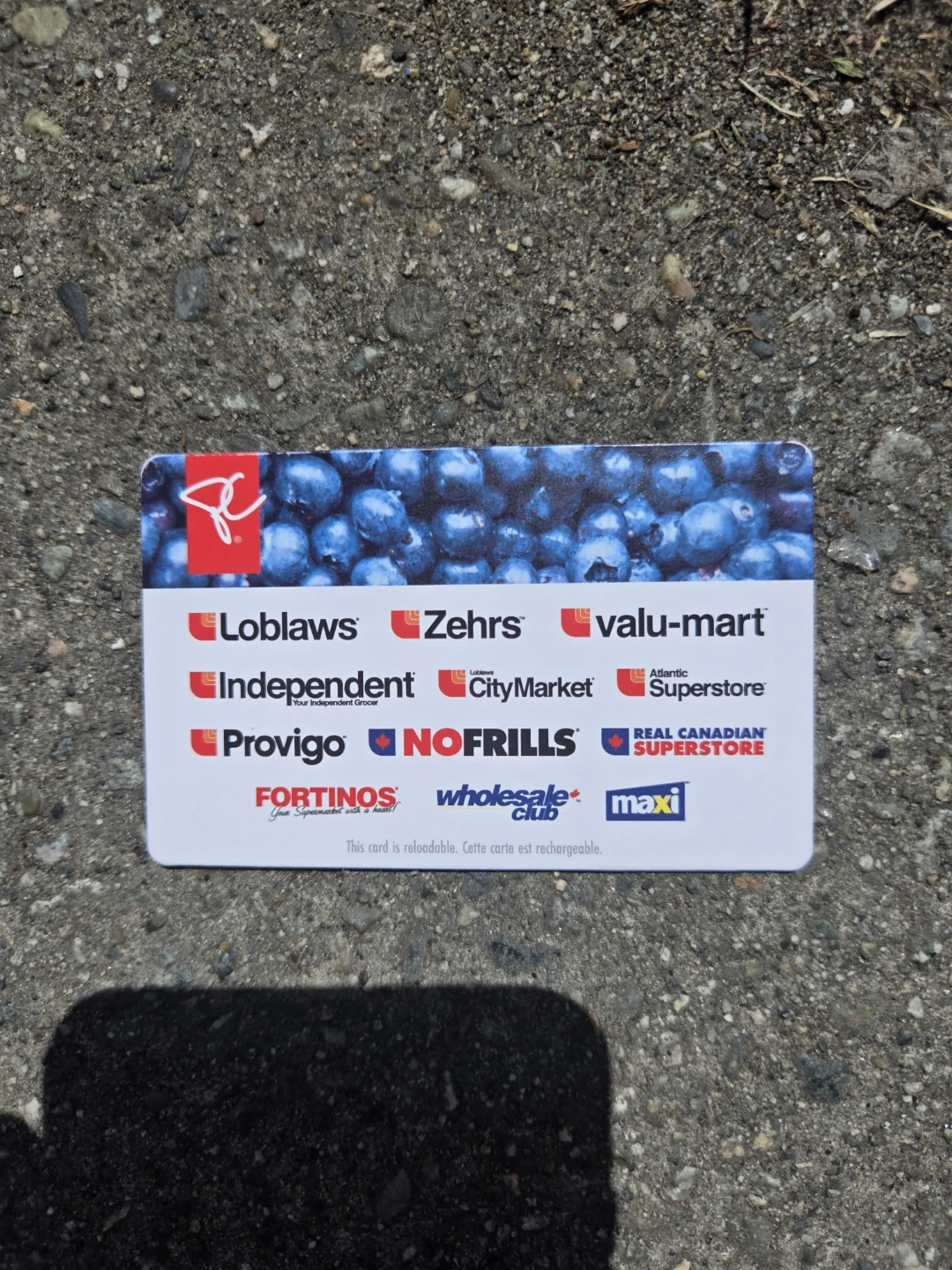 Canadian Grocery Gift Card $25