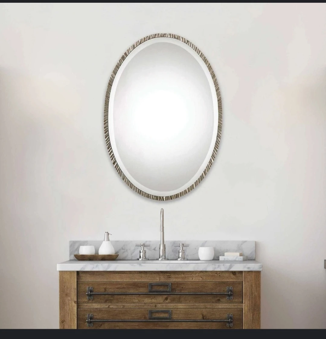 Uttermost Annadel Oval Wall Mirror - 20x28 Silver/Nickel - photo 4