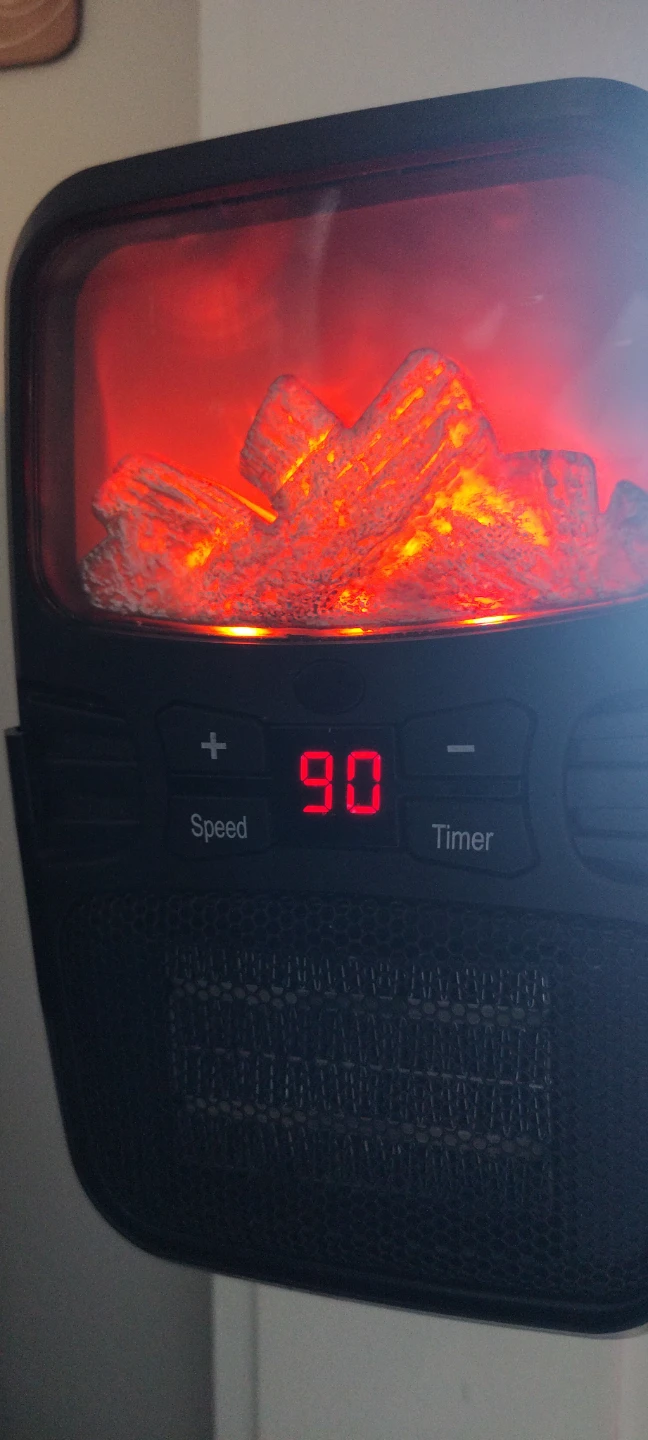 Portable Electric Heater with Flame Effect - photo 2