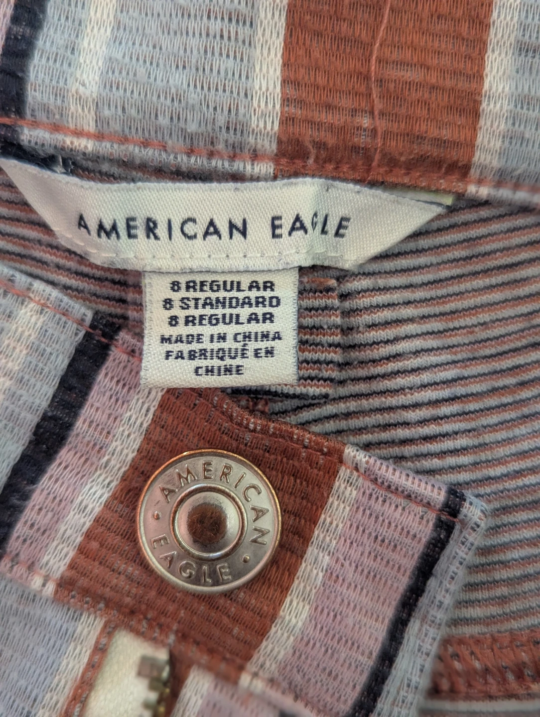 American Eagle Striped Flare Pants Size 6 - photo 2