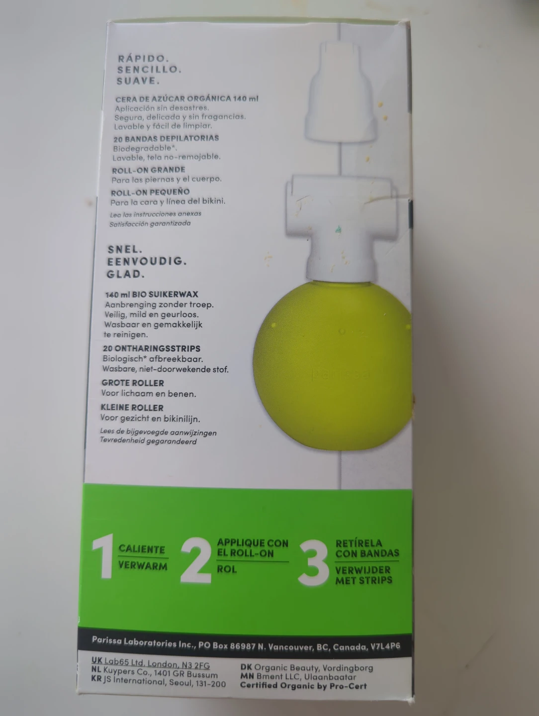 Parissa 2-in-1 Organic Roll-On Sugar Wax 140 ml - photo 4