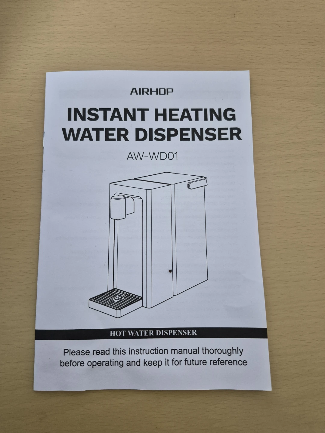 Airhop Instant Heating Water Dispenser AW-WD01 - photo 5