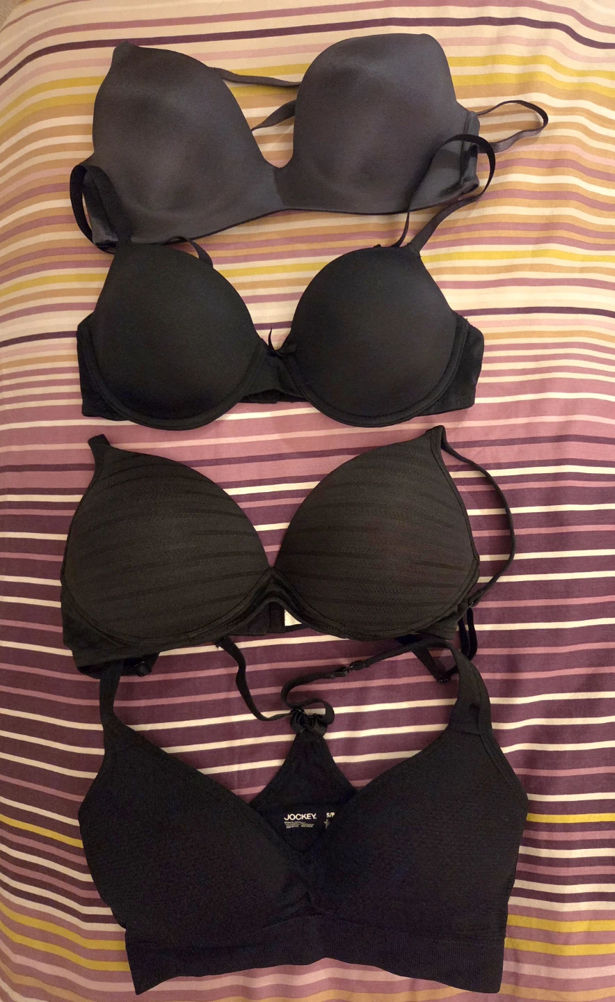 Jockey Black Bralette Size S/P - photo 4