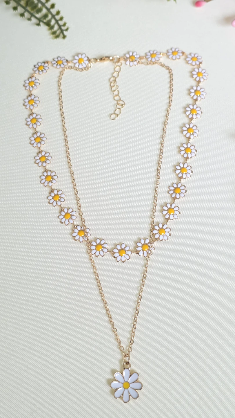 Daisy Layered Choker Necklace