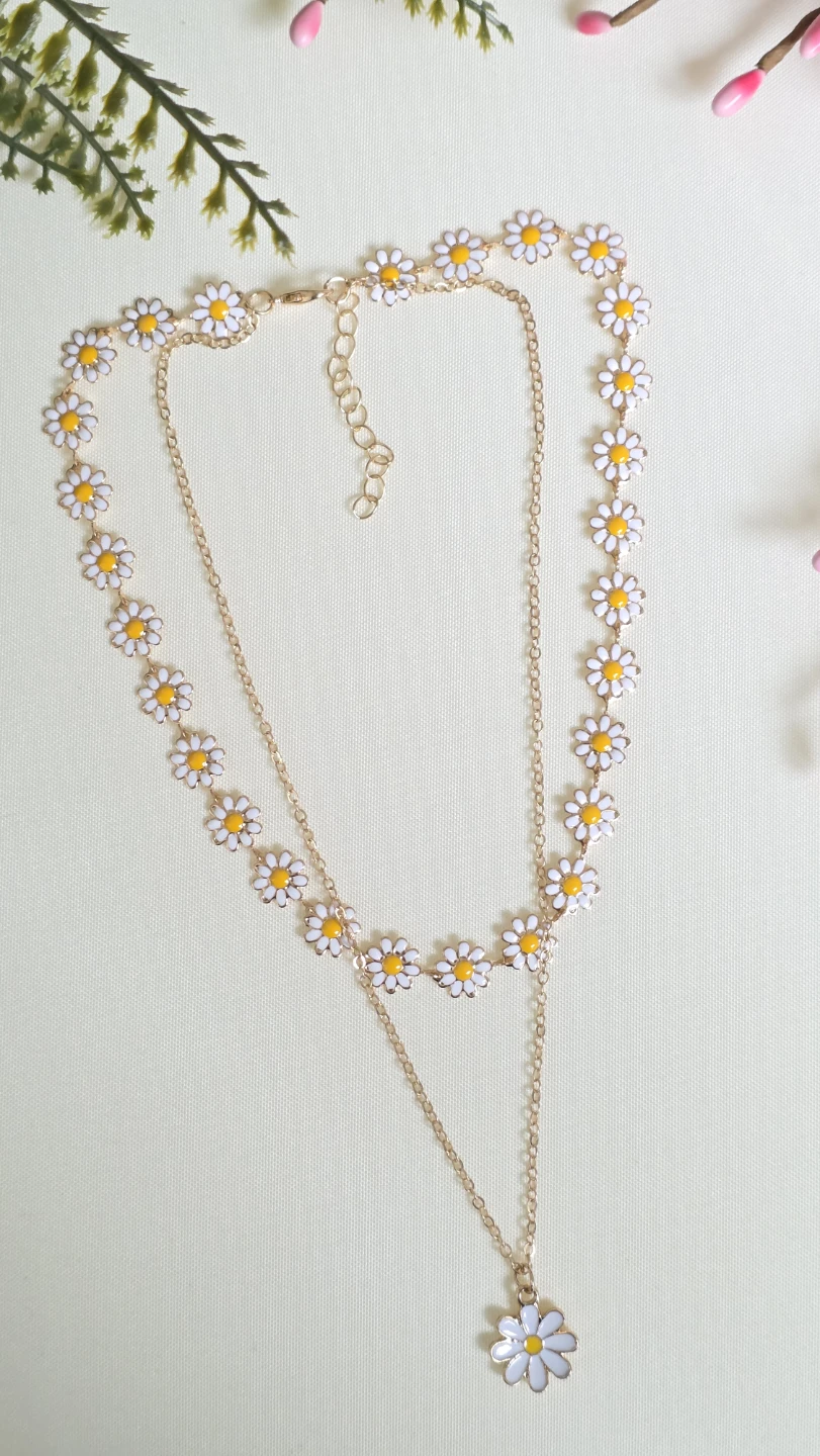 Daisy Layered Choker Necklace - photo 2