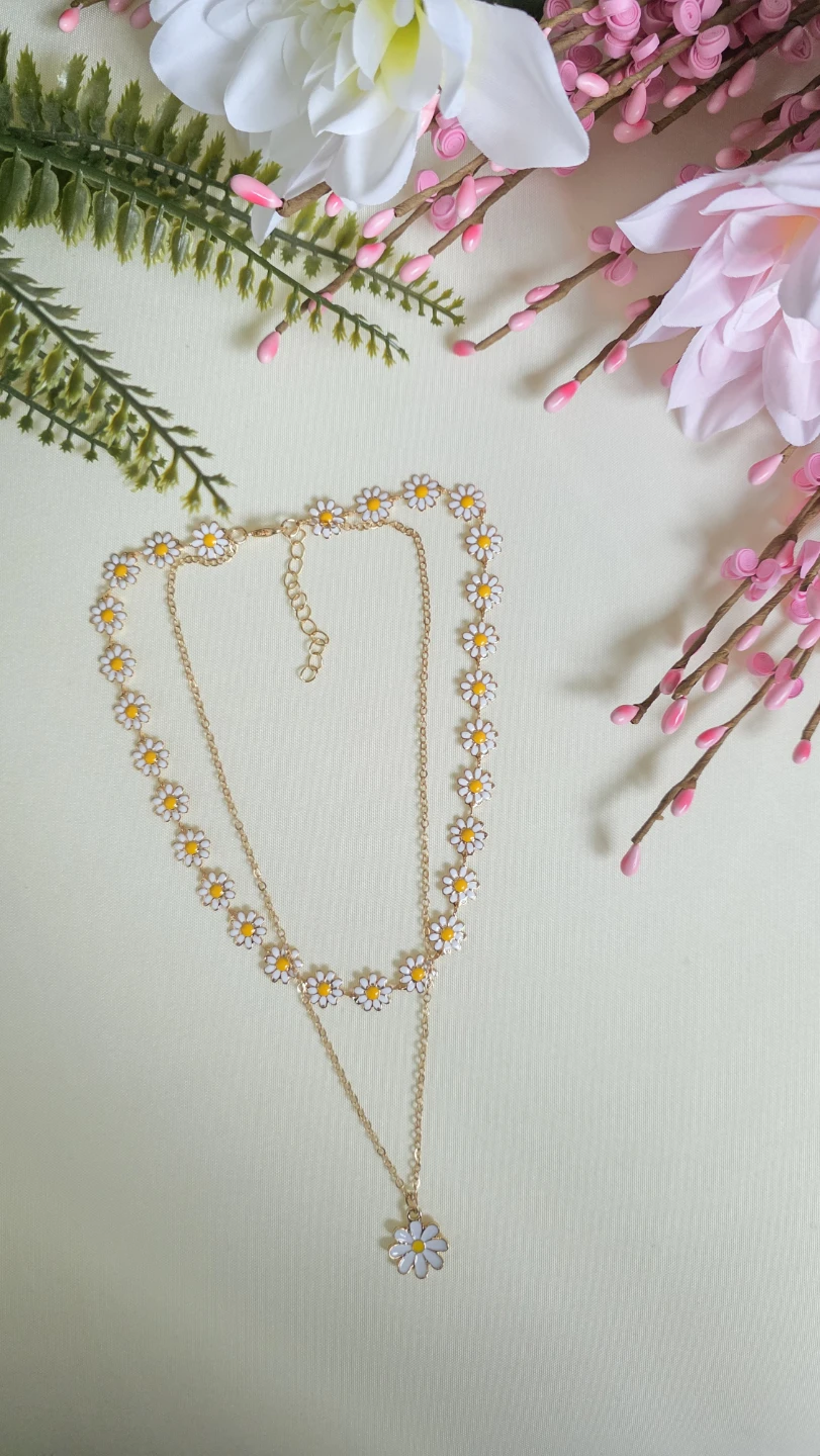 Daisy Layered Choker Necklace - photo 3