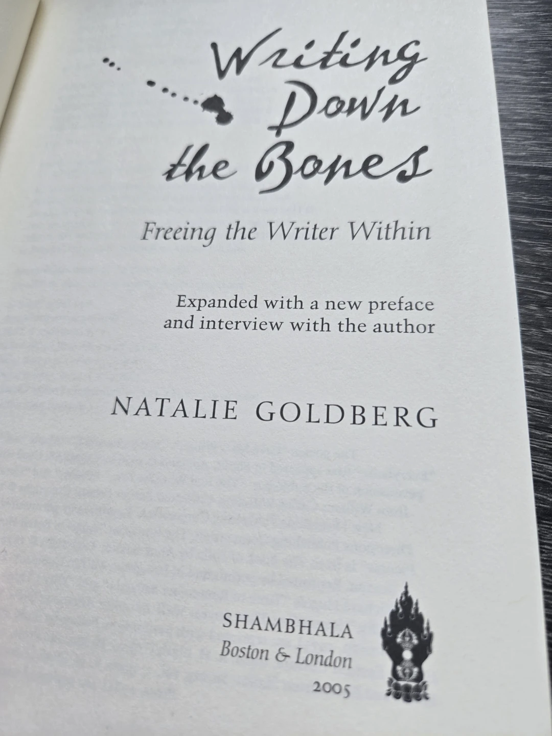 Writing Down the Bones by Natalie Goldberg - photo 2
