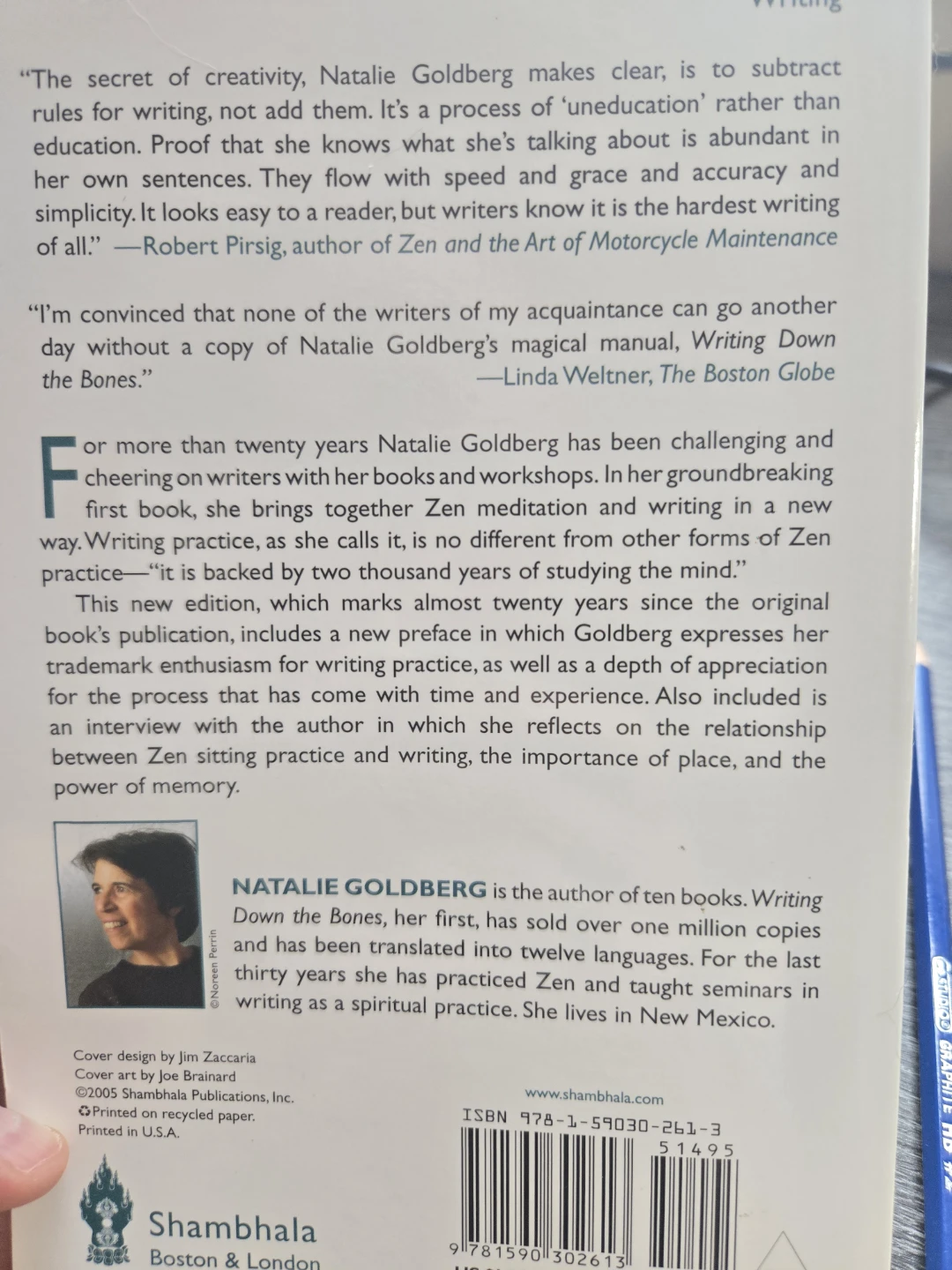 Writing Down the Bones by Natalie Goldberg - photo 3