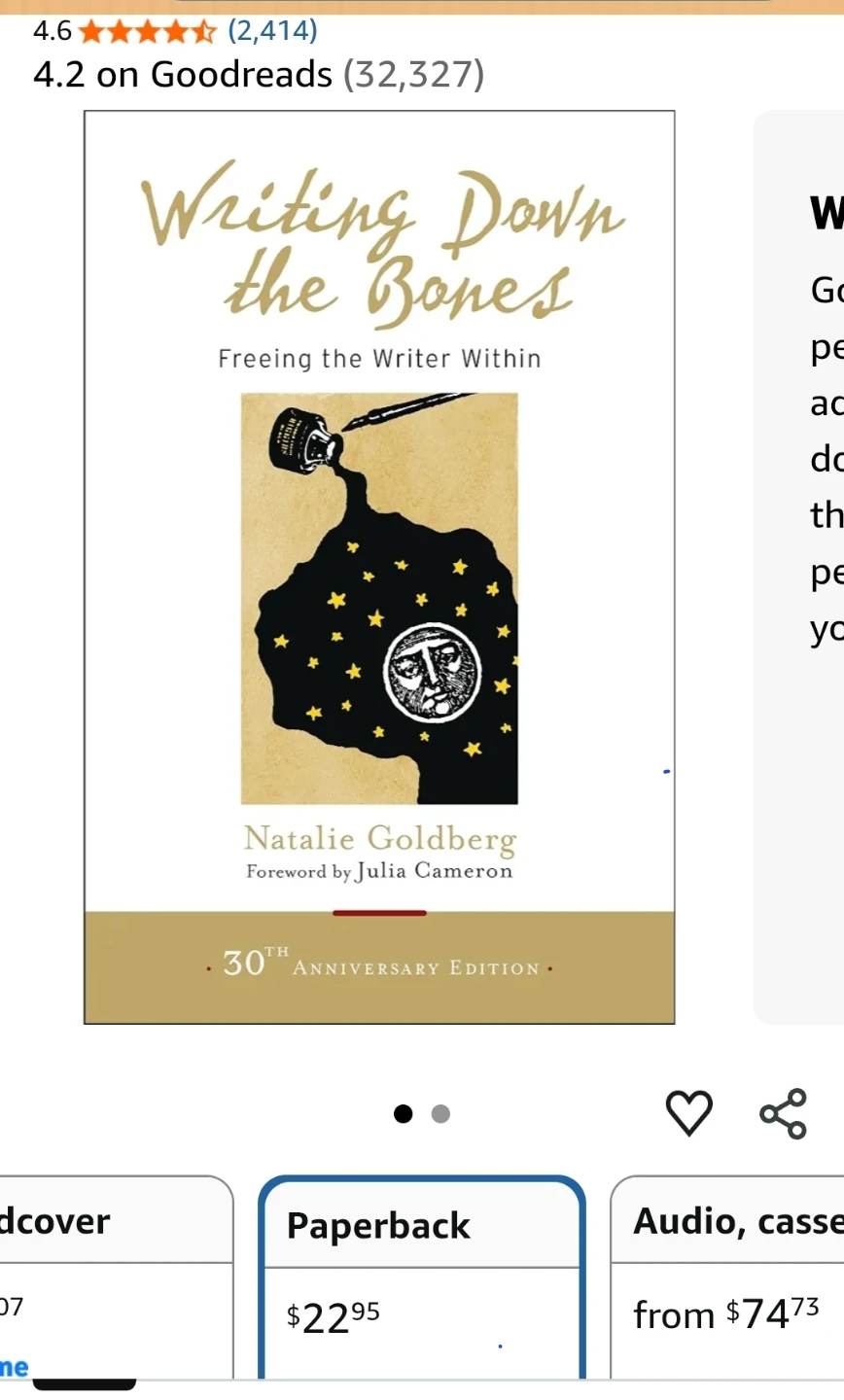 Writing Down the Bones by Natalie Goldberg - photo 5