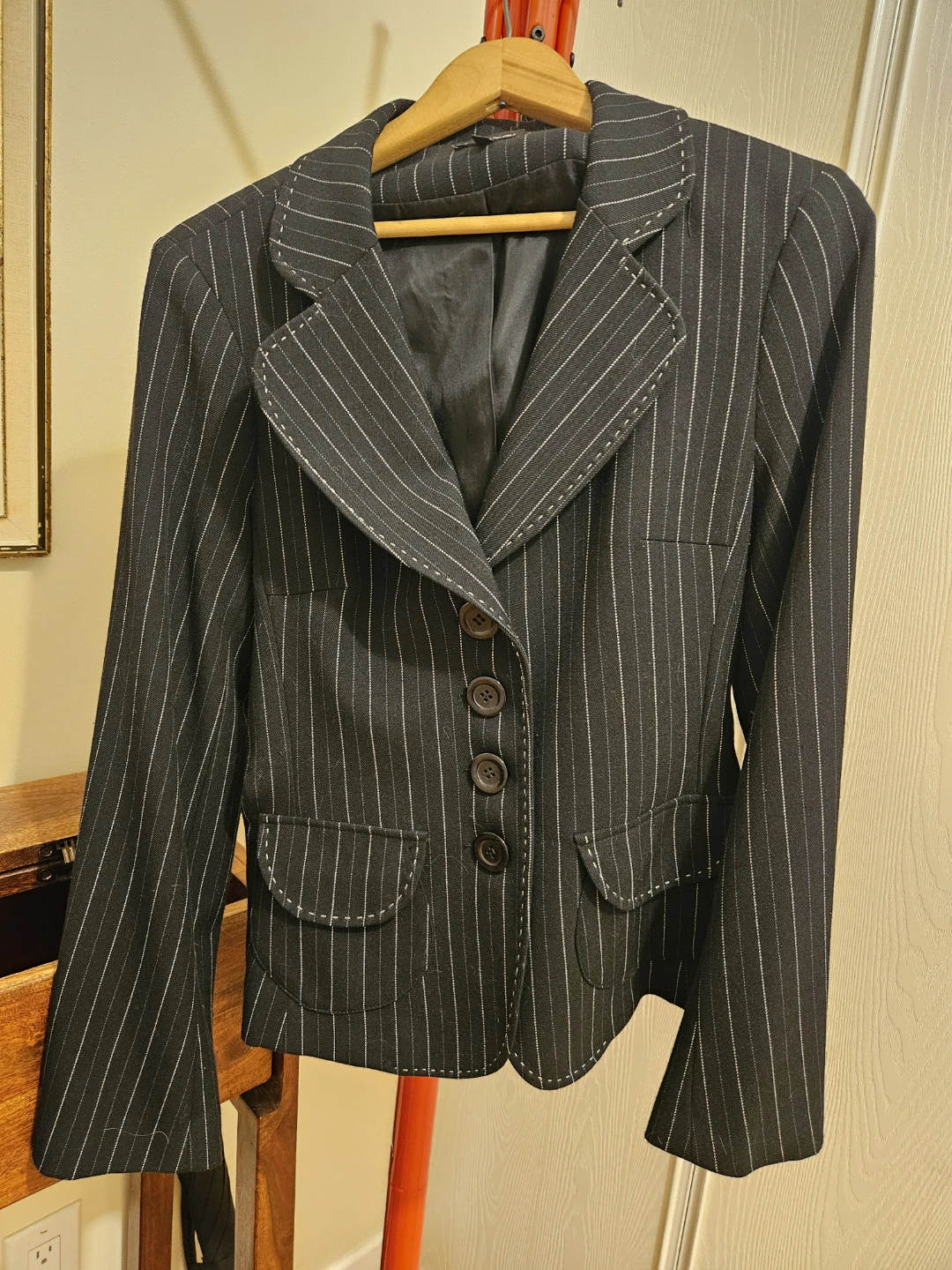 Le Château Pinstripe Blazer