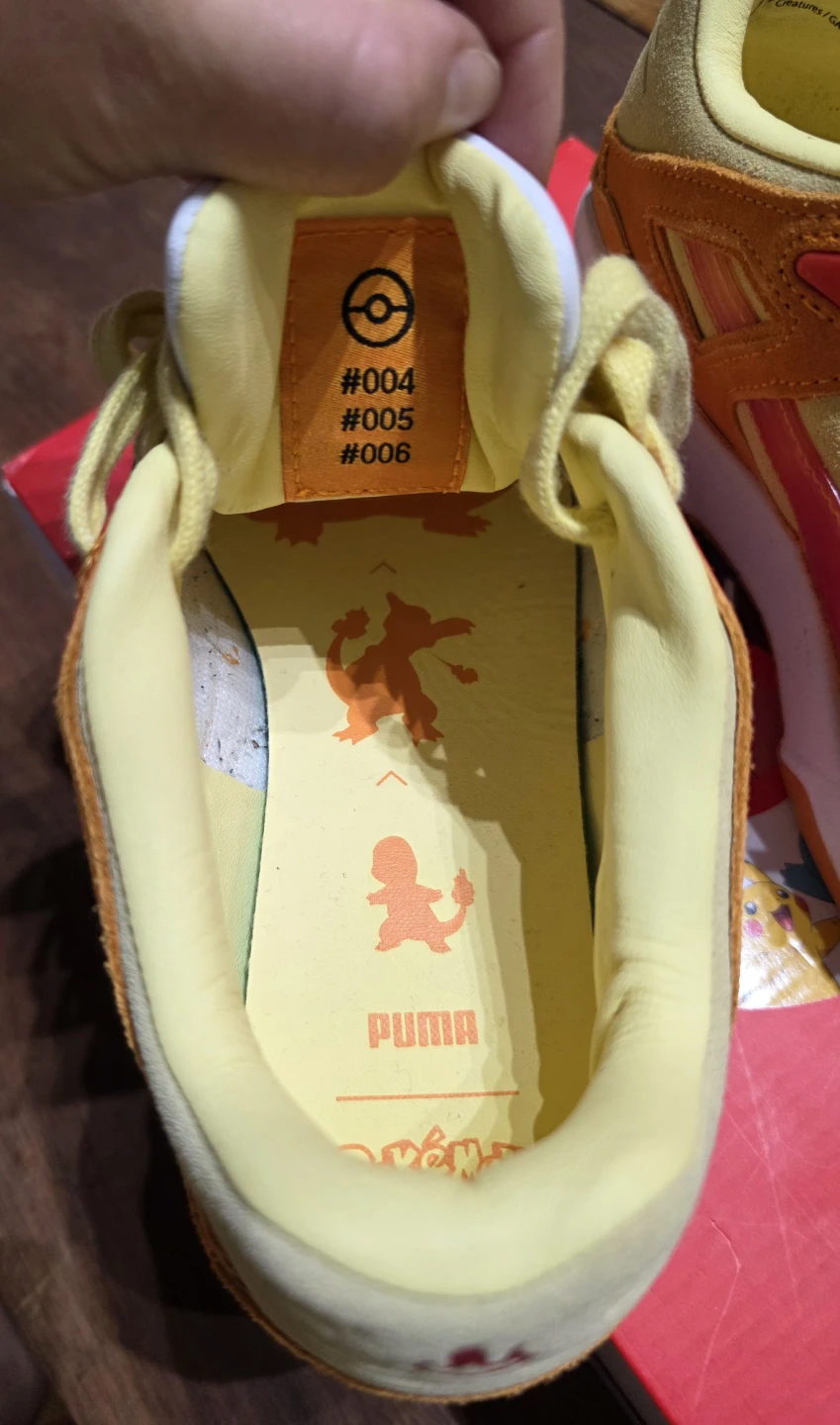 Puma x Pokémon Charmander Sneakers  Size 6 - photo 2