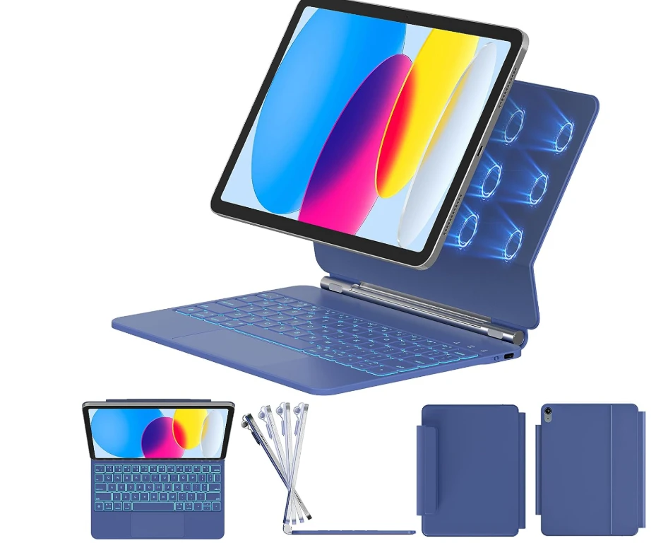 Tablet Keyboard Case with Trackpad for iPad 10th Gen