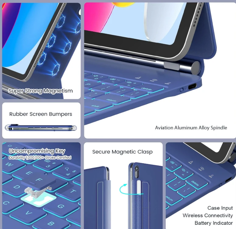 Tablet Keyboard Case with Trackpad for iPad 10th Gen - photo 4